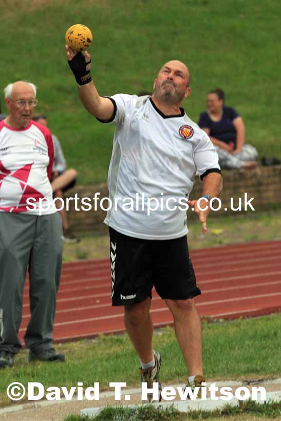 Shot putt, 2022 NEGP Monkton 5, Wednesday, July 20th. Photo: David T. Hewitson/Sports for All Pics